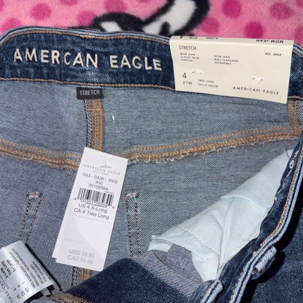 American Eagle Dark Blue Denim Jeans - Picture 2 of 3